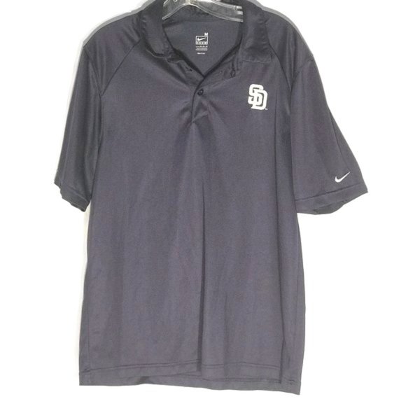 Nike Other - NIKE MLB SD Padres Athletic Blue Button Up Shirt